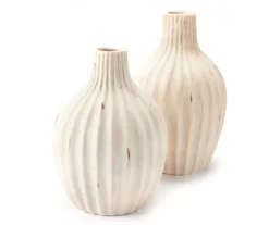 Carved Line Bud Vase, (10.4") -Home Decor Store 810603870 810603869 A0 1