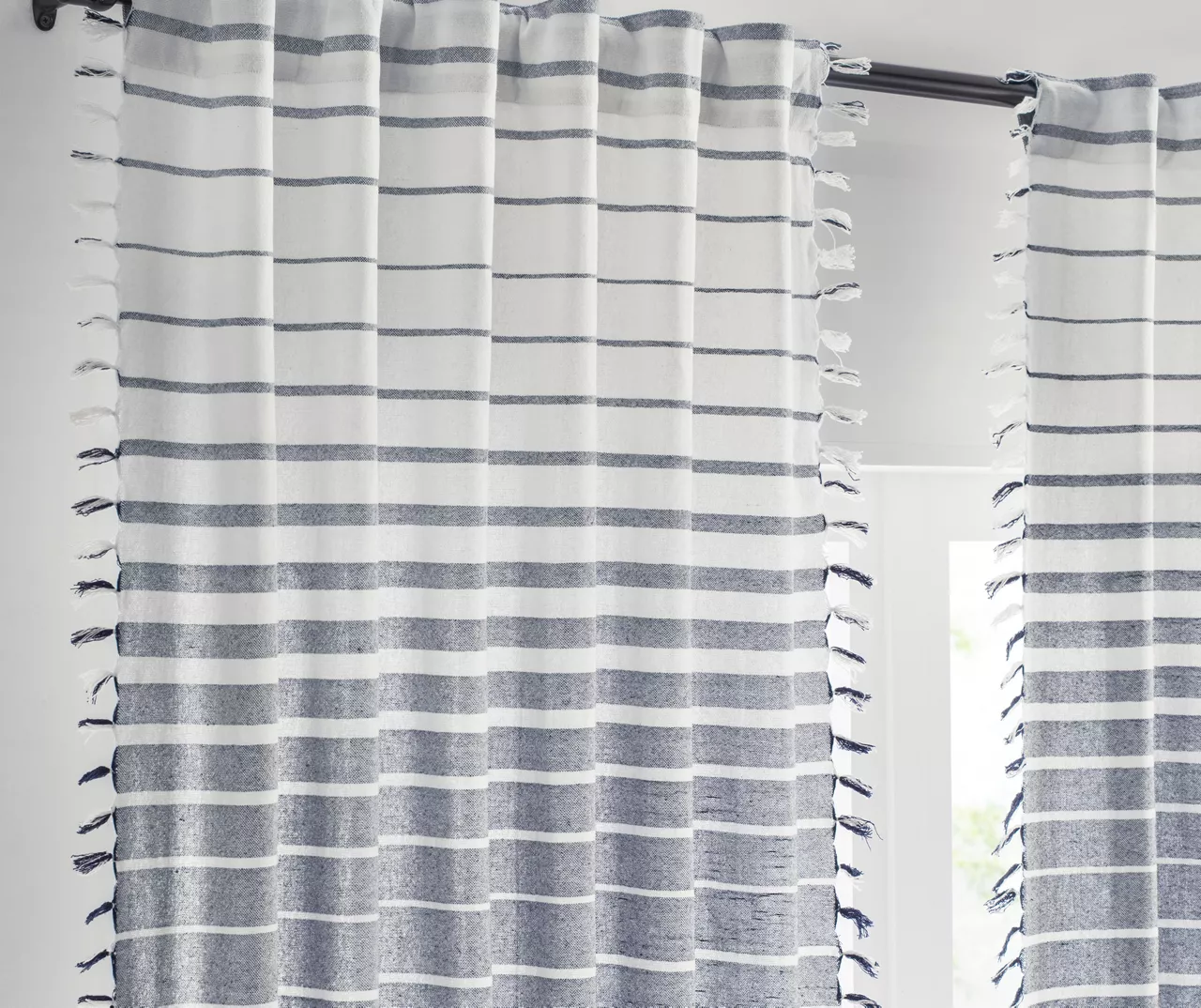 Mercantile Amari Stripe Light-Filtering Rod Pocket Curtain Panel 11 Mercantile Amari Stripe Light-Filtering Rod Pocket Curtain Panel - Image 11