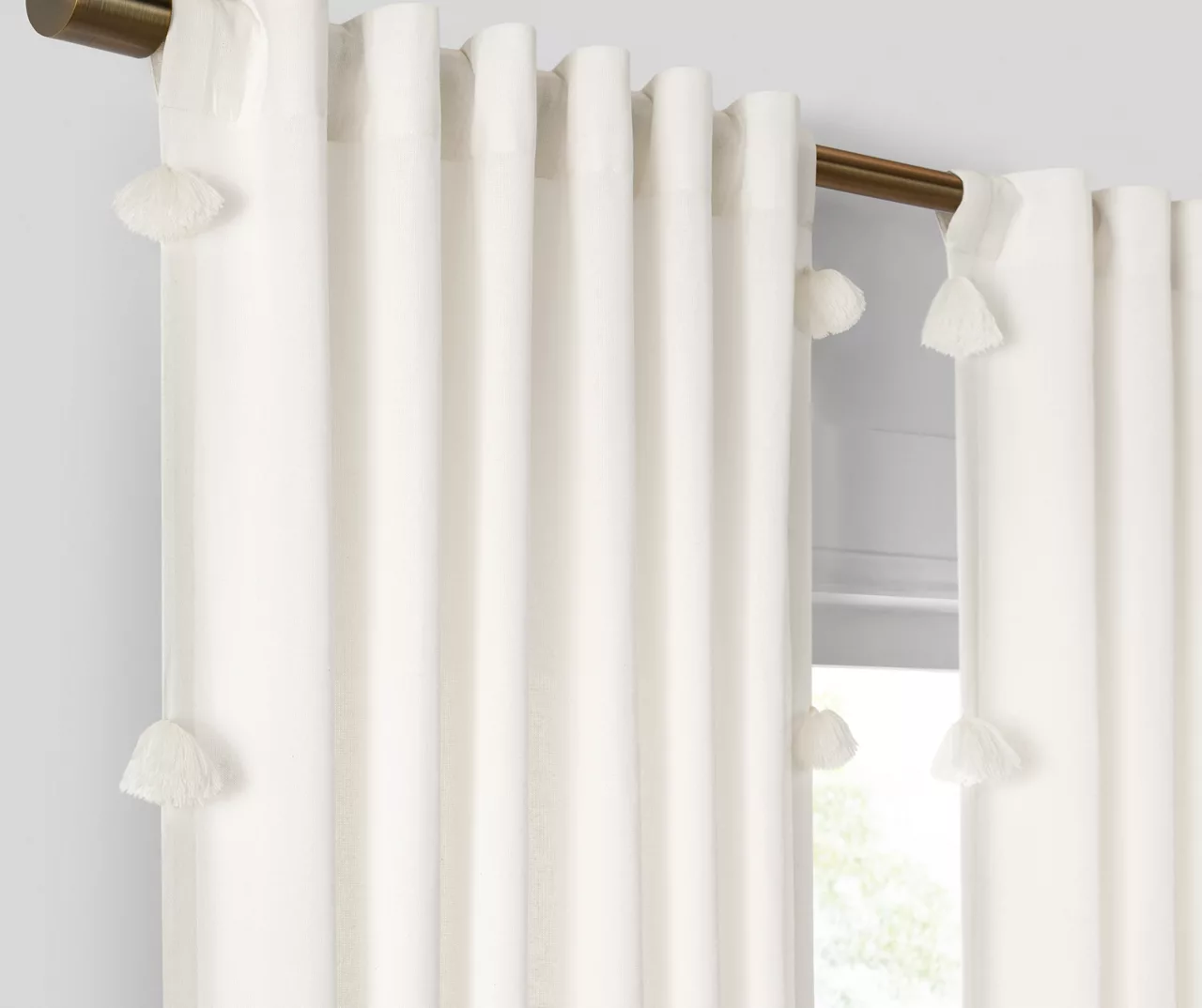 Mercantile Ardmore Tassel-Accent Light-Filtering Rod Pocket Curtain Panel 12 Mercantile Ardmore Tassel-Accent Light-Filtering Rod Pocket Curtain Panel - Image 12