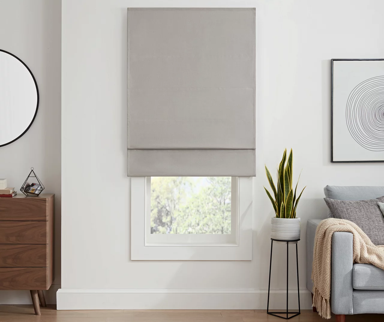 Eclipse Kylie Gray Blackout Roman Shade 1 Eclipse Kylie Gray Blackout Roman Shade