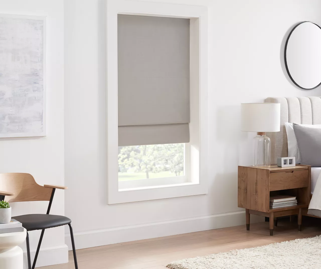 Eclipse Kylie Gray Blackout Roman Shade 2 Eclipse Kylie Gray Blackout Roman Shade - Image 2