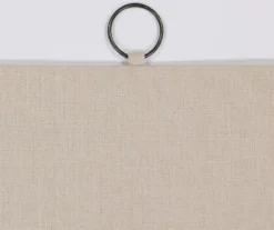 Lucinda Beige Light-Filtering Ring-Top Valance, (95") -Home Decor Store 810605632 810605633 810605634 810605635 A8 7 2