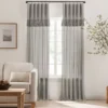 Lucinda Gray Light-Filtering Ring-Top Valance, (95")
