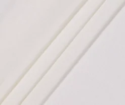 Lucinda Ivory Light-Filtering Ring-Top Valance, (63") -Home Decor Store 810605640 810605641 810605642 810605643 A8 3