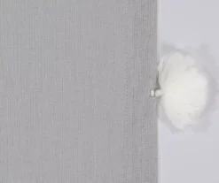 Ardmore Gray Tassel-Accent Light-Filtering Rod Pocket Curtain Panel, (108") -Home Decor Store 810605644 810605645 810605646 810605647 A8 9 1