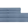 Light Blue 1,500-Thread Count Queen 4-Piece Sheet Set