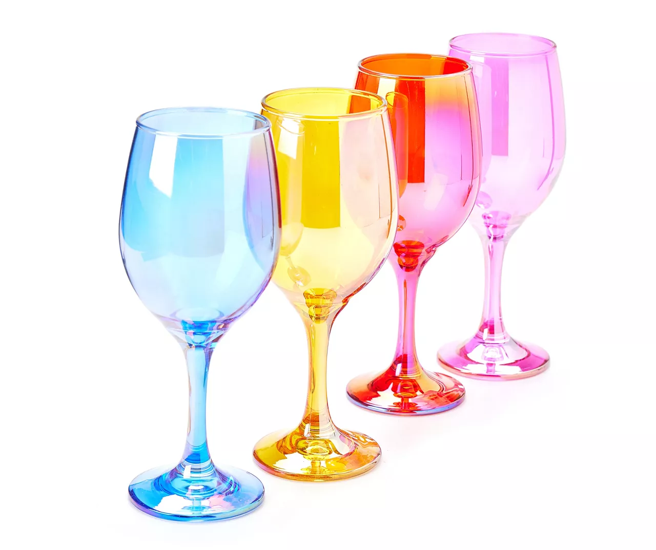 Iridescent Wine Glass 4-Piece Glassware Set 2 Iridescent Wine Glass 4-Piece Glassware Set - Image 2