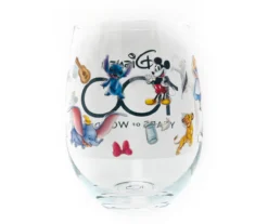 Disney 100 Heritage Multi-Character Stemless Wineglass, 4-Pack -Home Decor Store 810612019 A2