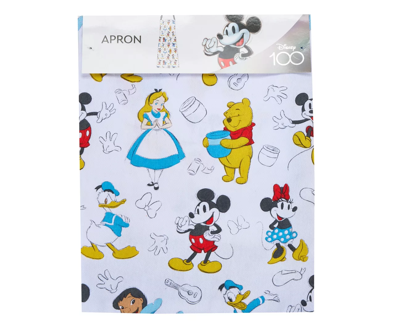 Disney 100 White Multi-Character Apron 2 Disney 100 White Multi-Character Apron - Image 2
