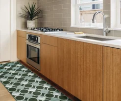 My Magic Carpet Dula Dark Sage Green Circle Washable Runner Rug, (2.5' X 7') -Home Decor Store 810615391 A4 8