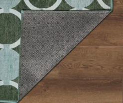 My Magic Carpet Dula Dark Sage Green Circle Washable Runner Rug, (2.5' X 7') -Home Decor Store 810615391 A5 4