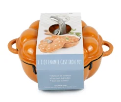 Pumpkin Enameled Cast Iron Dutch Oven, 1.8 Qt. -Home Decor Store 810616125 A0 5