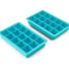 Aqua Silicone Ice Cube Tray, 2-Pack