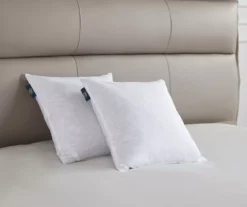 White Medium-Firm Cotton-Feather Square Pillow, 2-Pack 5 White Medium-Firm Cotton-Feather Square Pillow, 2-Pack -Home Decor Store 810617421 A8 3