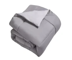 Down-Alternative Box-Quilt Reversible Comforter 36 Down-Alternative Box-Quilt Reversible Comforter -Home Decor Store 810617459 A8 2
