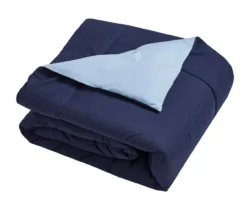 Down-Alternative Box-Quilt Reversible Comforter 30 Down-Alternative Box-Quilt Reversible Comforter -Home Decor Store 810617462 A8 2