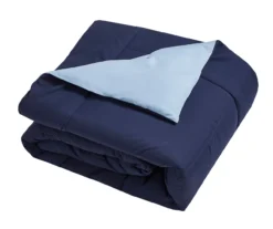 Down-Alternative Box-Quilt Reversible Comforter 31 Down-Alternative Box-Quilt Reversible Comforter -Home Decor Store 810617463 A8 2