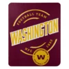 Washington Commanders Red & Yellow Fleece Throw, (50" X 60")