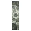 Caravan Gray Medallion Runner Rug, (2' X 5')