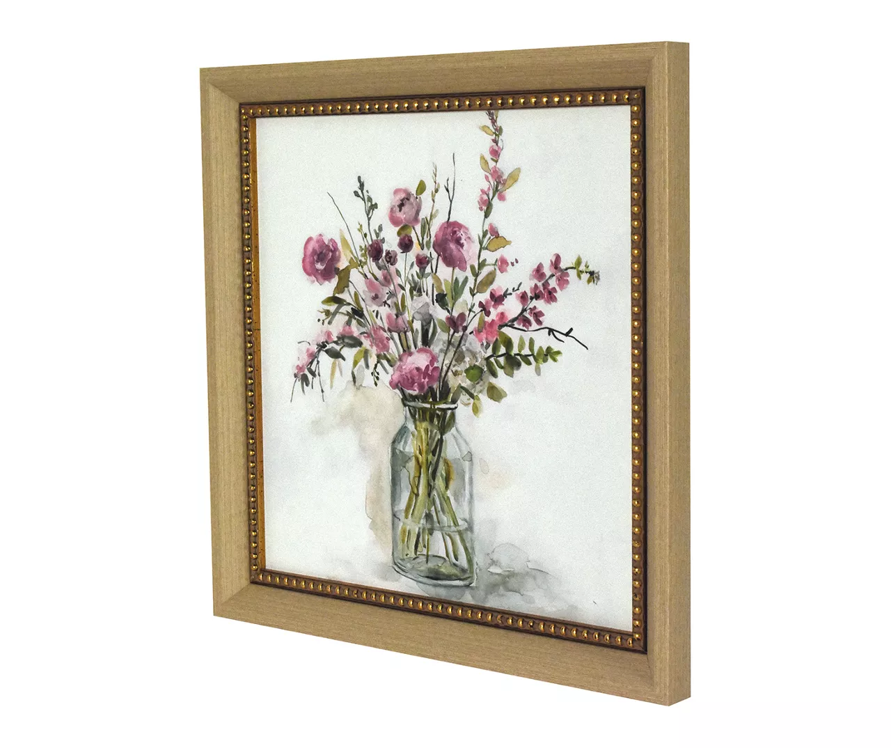 Lavender Bouquet Framed Art Canvas, (16" X 16") 2 Lavender Bouquet Framed Art Canvas, (16" X 16") - Image 2