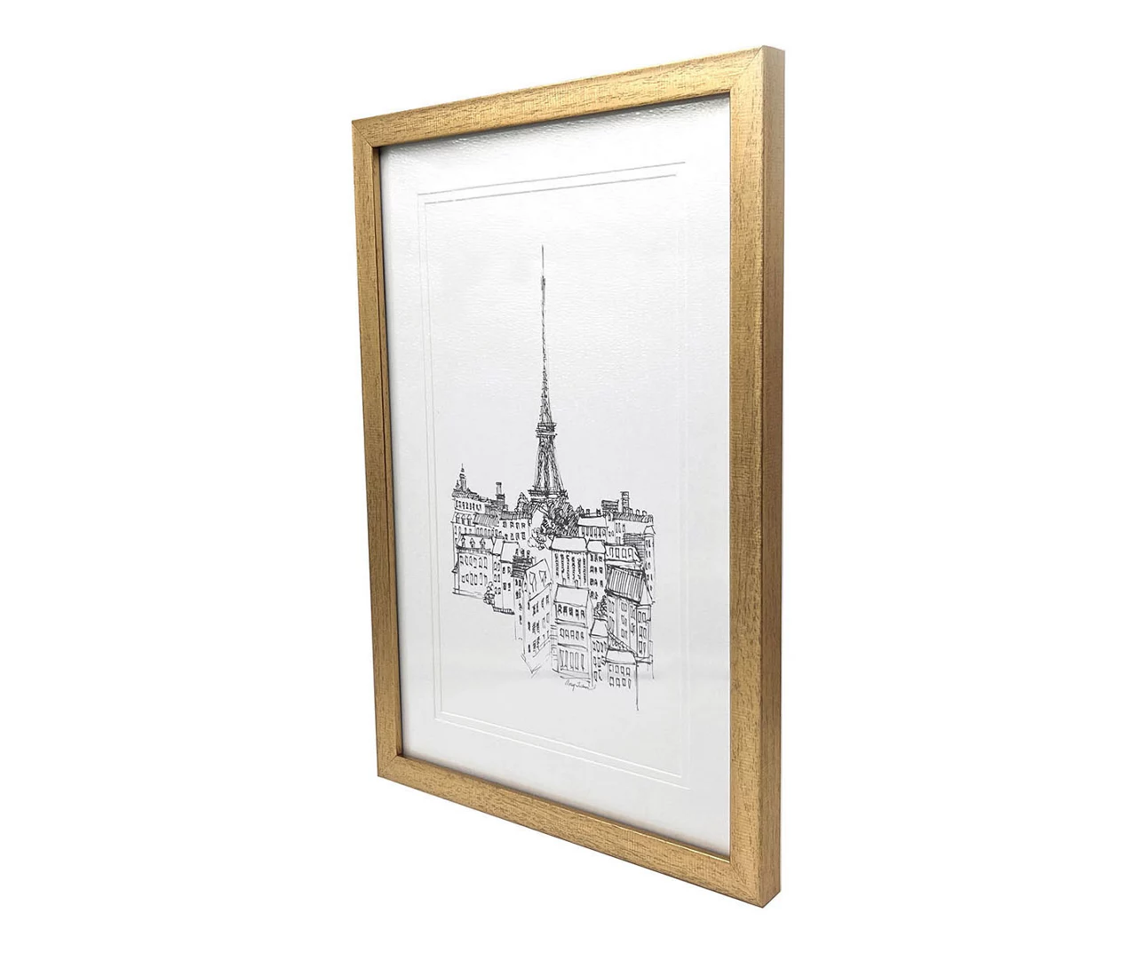 Eiffel Tower Sketch Framed Art, (11.5" X 17.5") 2 Eiffel Tower Sketch Framed Art, (11.5" X 17.5") - Image 2