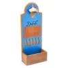 "Happy Thoughts" Blue & Brown Wood Wall Bottle Opener