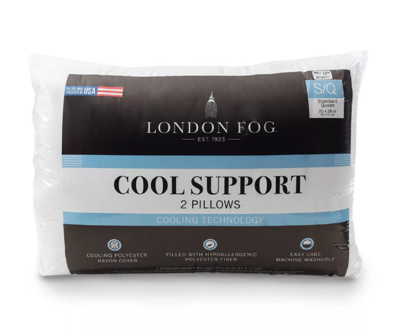 London Fog Cool Support Pillows, 2-Pack 1 London Fog Cool Support Pillows, 2-Pack