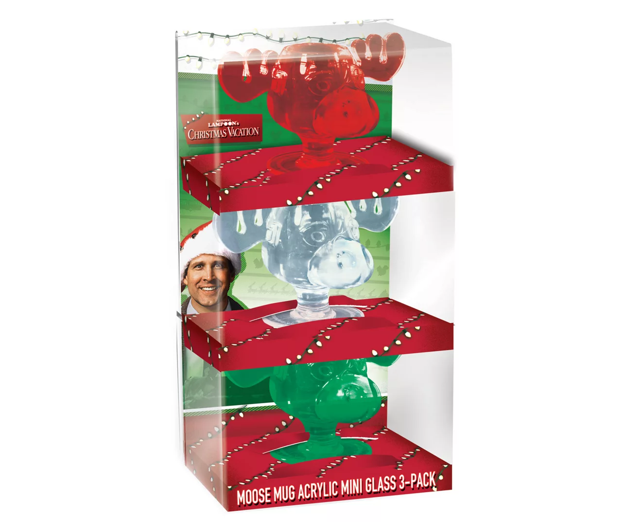 National Lampoon's Christmas Vacation Moose Acrylic Mini Glasses, 3-Pack 1 National Lampoon's Christmas Vacation Moose Acrylic Mini Glasses, 3-Pack