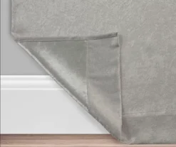 Silver Velvet Abstract Blackout Grommet Curtain Panel Pair, (63") 6 Silver Velvet Abstract Blackout Grommet Curtain Panel Pair, (63") -Home Decor Store 810649850 810651225 A0 3