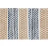 Dakota Tan Diamond & Denim Zigzag Accent Rug, (24" X 36")