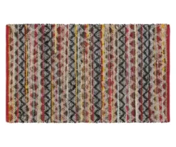 Agate Rainbow Zigzag Accent Rug, (24" X 36")