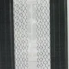 Waylon Black Lattice Sheer 4-Piece Curtain Panel Set, (84")