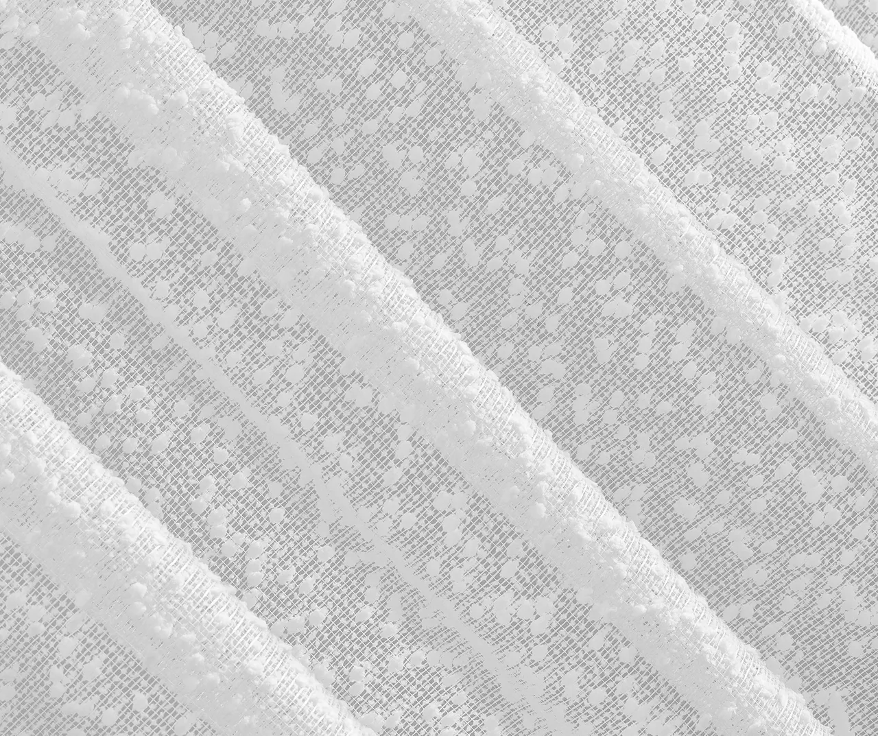 Tinsley White Boucle Light-Filtering Rod Pocket Curtain Panel, (63") 3 Tinsley White Boucle Light-Filtering Rod Pocket Curtain Panel, (63") - Image 3