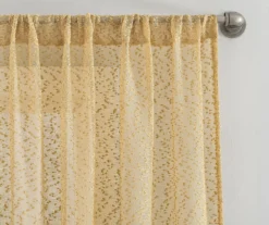 Tinsley Gold Boucle Light-Filtering Rod Pocket Curtain Panel, (84") 8 Tinsley Gold Boucle Light-Filtering Rod Pocket Curtain Panel, (84") -Home Decor Store 810660793 A0 2