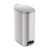 Stainless Steel 10.5-Gal. Pedal Soft-Close Slim Trash Can