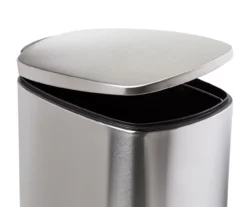 Stainless Steel 10.5-Gal. Pedal Soft-Close Slim Trash Can -Home Decor Store 810669702 A0 5