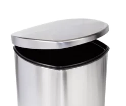 Stainless Steel 13-Gal. Pedal Soft-Close Trash Can -Home Decor Store 810669704 A0 6