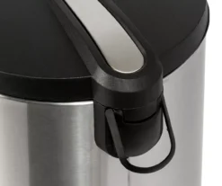 Stainless Steel & Black 8-Gal. Round Pedal Trash Can -Home Decor Store 810669705 A0 3
