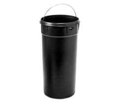 Stainless Steel & Black 8-Gal. Round Pedal Trash Can -Home Decor Store 810669705 A0 5