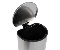 Stainless Steel 8-Gal. Semicircle Pedal Soft-Close Trash Can -Home Decor Store 810669724 A0 5