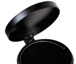 Matte Black Stainless Steel 8-Gal. Round Pedal Trash Can -Home Decor Store 810669725 A0 3