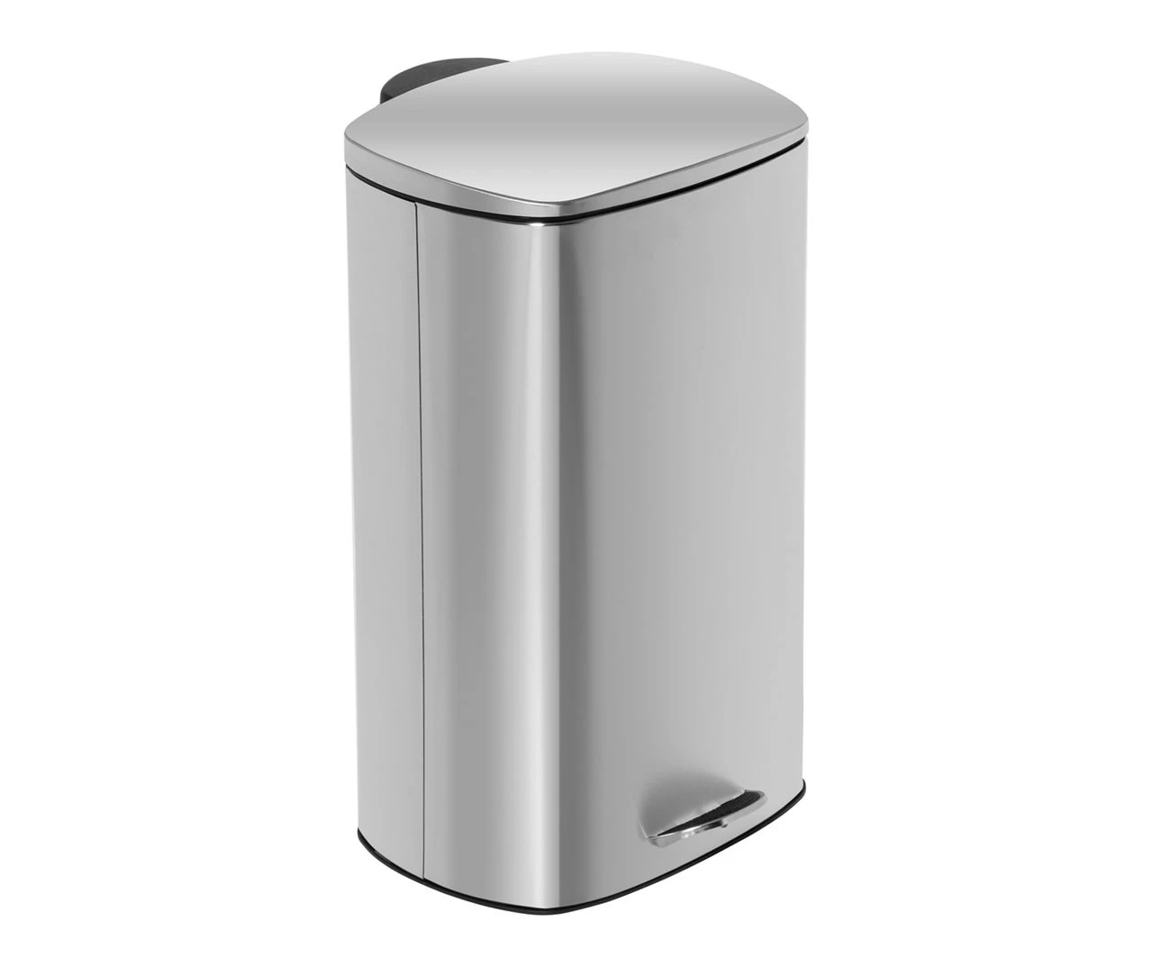 Stainless Steel 10.5-Gal. Rectangular Pedal Soft-Close Trash Can 1 Stainless Steel 10.5-Gal. Rectangular Pedal Soft-Close Trash Can
