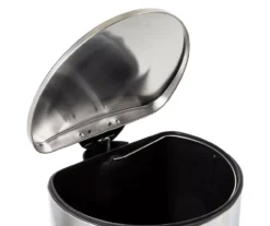 Stainless Steel 10.5-Gal. Semicircle Pedal Soft-Close Trash Can -Home Decor Store 810669728 A0 4
