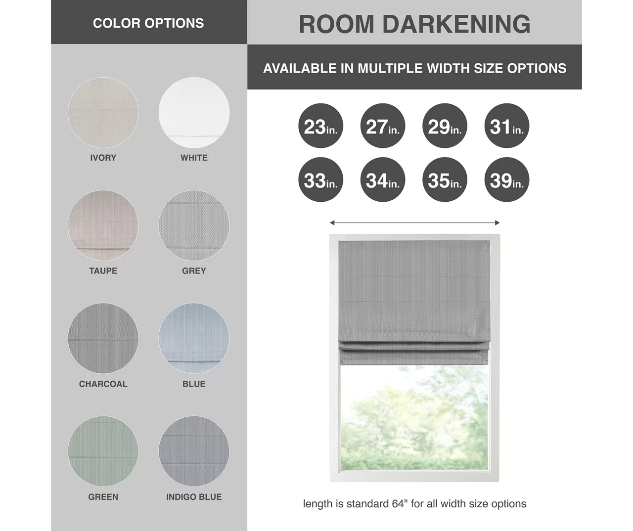 Paxton Room-Darkening Cordless Roman Shade 19 Paxton Room-Darkening Cordless Roman Shade - Image 19