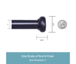 Kenney Weaver 1" Adjustable Curtain Rod -Home Decor Store 810679512 A0 03