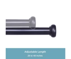Kenney Weaver 1" Adjustable Curtain Rod -Home Decor Store 810679514 A0 04