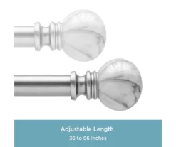 Kenney Marble 3/4" Adjustable Curtain Rod -Home Decor Store 810679536 A0 04