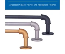 Sun Zero Bronn 3/4" Wrap Adjustable Curtain Rod -Home Decor Store 810679545 A0 09