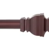 Riley Chocolate 1" Adjustable Curtain Rod, (30"-84")
