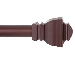 Riley Chocolate 1" Adjustable Curtain Rod, (30"-84")